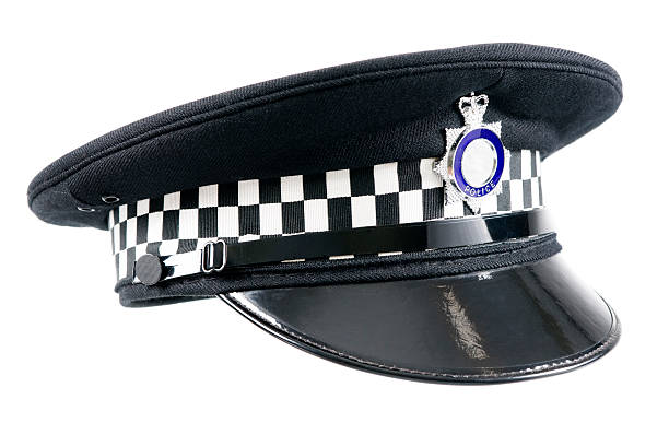 police anglaise casquette - west yorkshire photos et images de collection