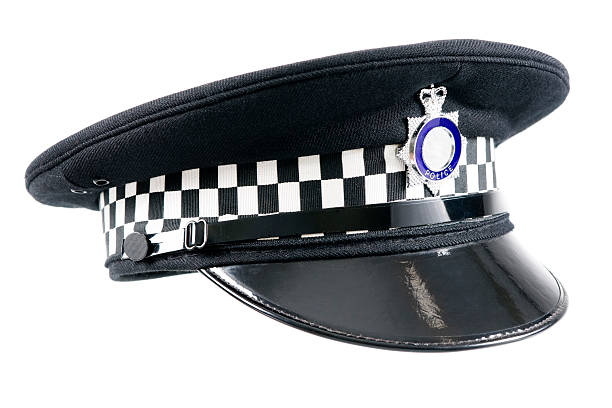 English Police Cap stock photo