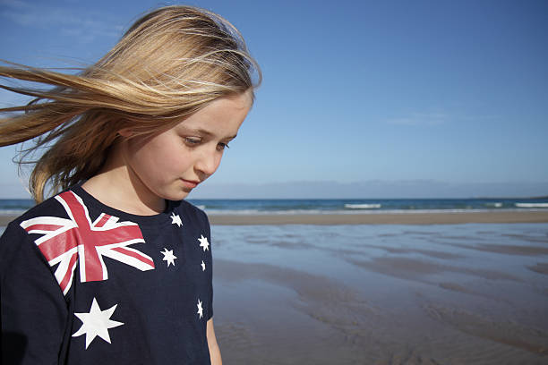 Ragazza australiano. - foto stock