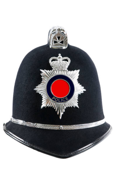 英語警察官のヘルメット - police helmet ストックフォトと画像