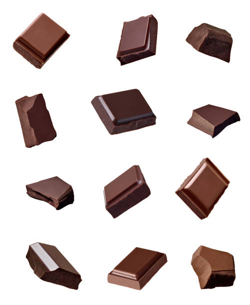 istock chocolate piece sweet food dessert falling 1176861528