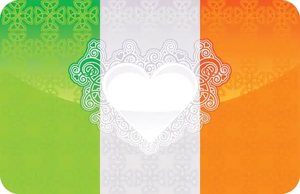 Vector illustration of From Ireland with love