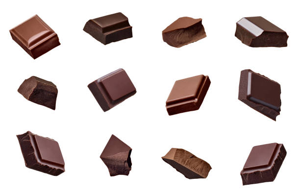 istock chocolate piece sweet food dessert falling 1176862667