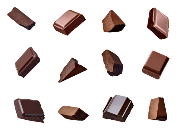 istock chocolate piece sweet food dessert falling 1176863219