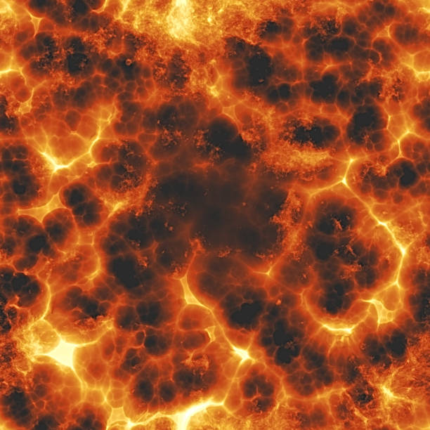 istock Explosion Heat Fire Action Lightning Color - HD Seamless Tiles Pattern - 03 1176863426