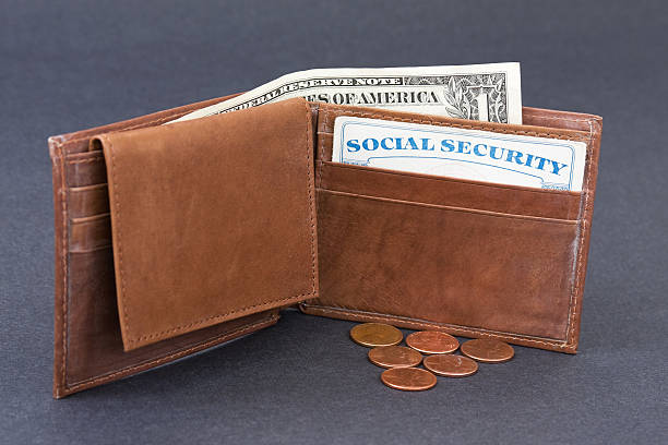 Social Security  social security social security card identity us currency stock pictures, royalty-free photos & images