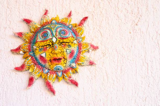 istock mosaic sun on blank textured background 1176864818