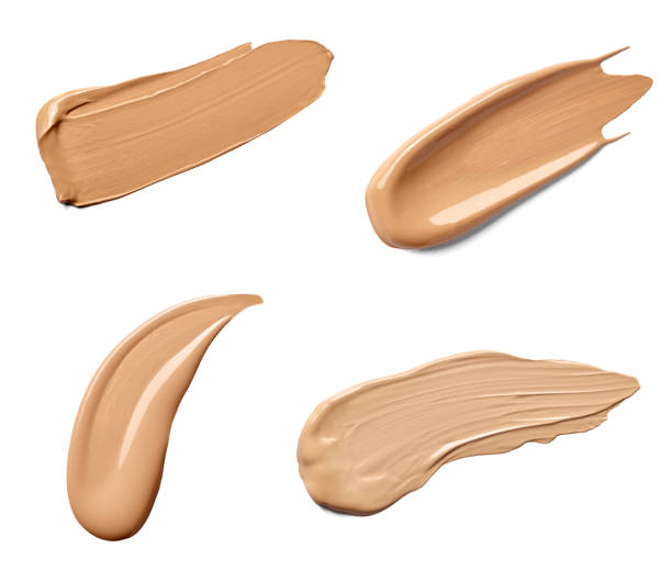 crema de belleza polvo líquido maquillaje - liquid foundation fotografías e imágenes de stock