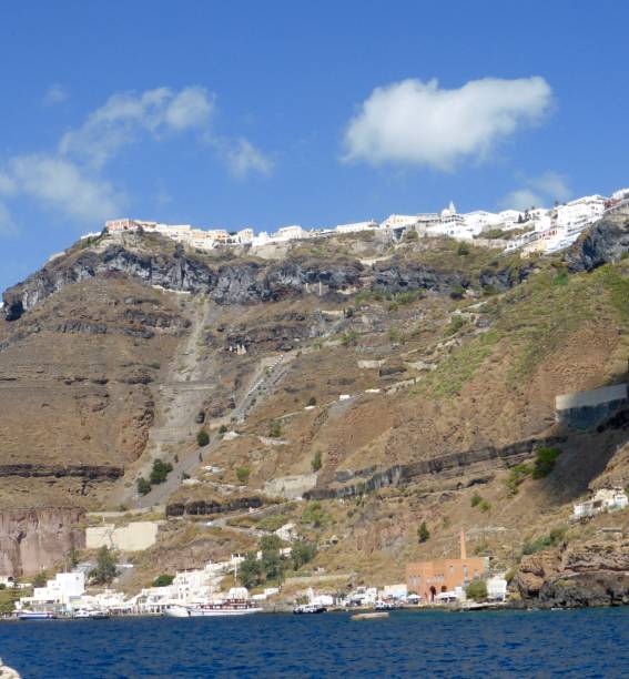 istock Cliff View of Fira Santorini 1176867442