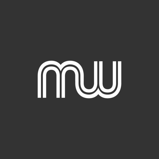 字母 mw 圖示徽標向量 - 世界冠軍 幅插畫檔、美工圖案、卡通及圖標