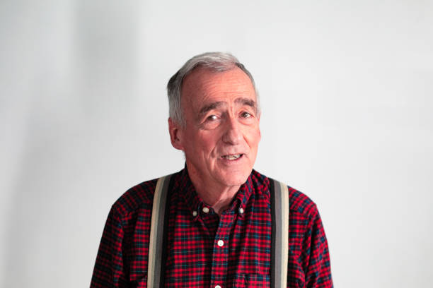 istock Senior man studio portrait giving wise advice 1176876828