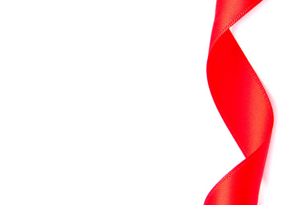 istock Red Christmas ribbon 1176885733
