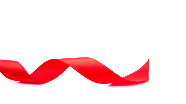 istock Red Christmas ribbon 1176885743