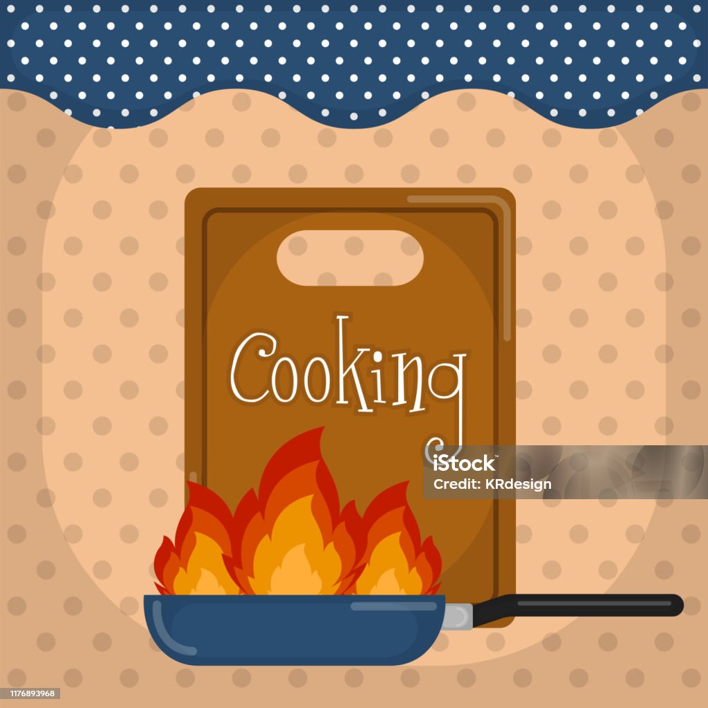 Poster Cook Drawing Cooking Poster Illustration Stock Illustration - Download Image Now ...