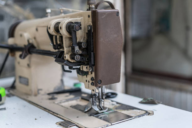 istock Sewing machine for the sewing factory 1176894770