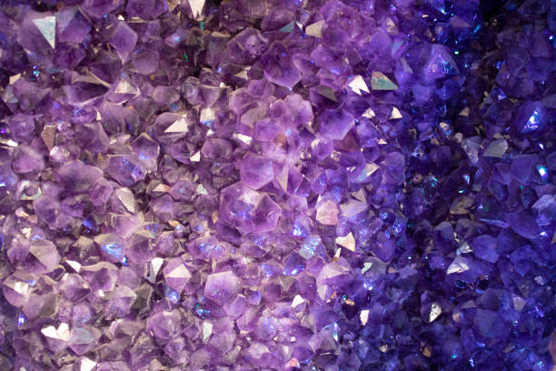 istock The amethyst crystal was withdrawn in the store. Large crystals. 1176895985