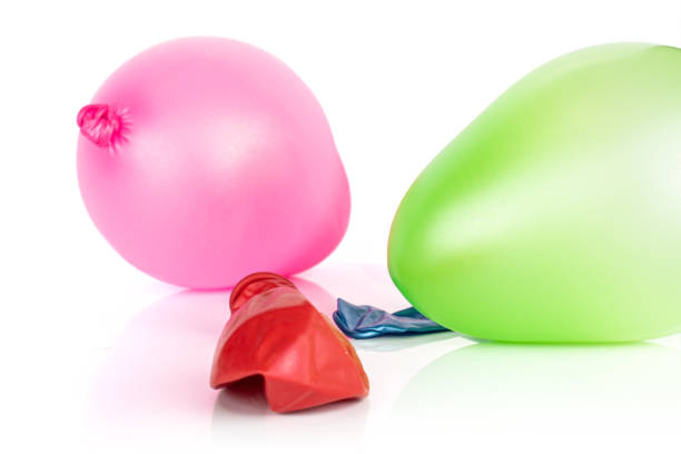 istock Colorful balloons isolated on white 1176896190