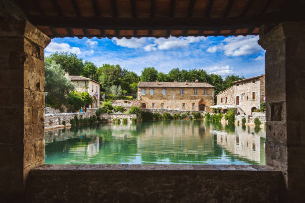 istock vignoni bath, val d'orcia, tuscany, italy 1176898379