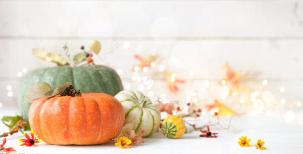istock Autumn Pumpkin Background on Wood 1176899199