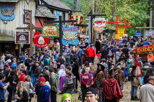 A general view of the Maryland Renaissance Festival Fall 2018 stock photo