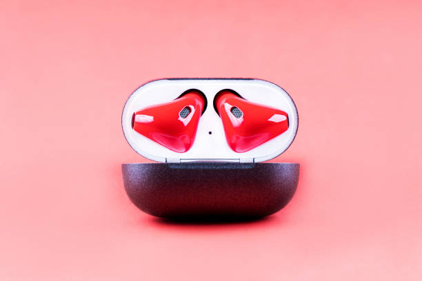 istock Earphones in the box. 1176910289