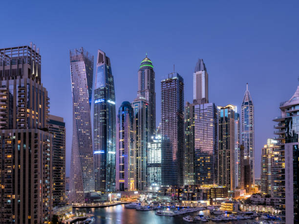 istock Beautiful Night View of Dubai Architecture Complex 1176918122