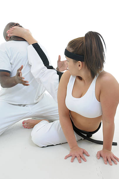 istock Womens' self defense kick to face 117692278