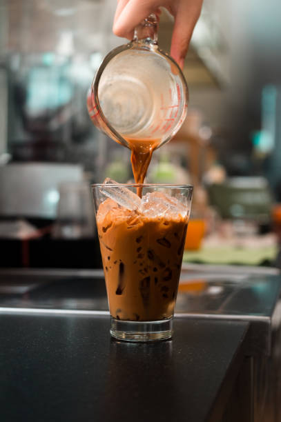 istock ice latte coffee in plastic glass 1176923012