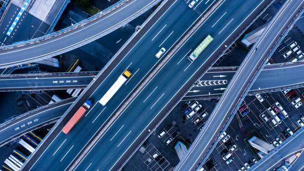 Line up of cars before export and bypass