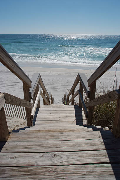 Cтоковое фото Лестница на пляж-Уолтон Co., Флорида