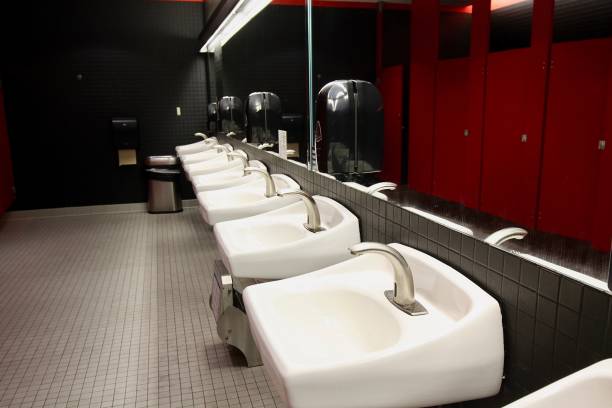istock Row Of Sinks In A Restroom 1176933843