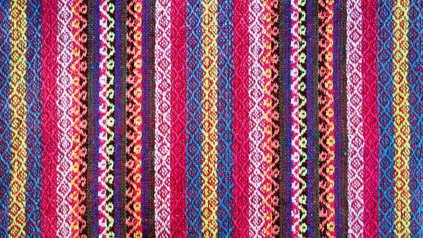 istock thai silk handcraft peruvian style rug surface close up More this motif & more textiles peruvian stripe beautiful background tapestry persian nomad detail pattern farabic fashionable textile. 1176936924