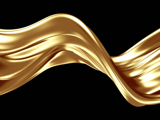 istock Golden beautiful fluid spash background 1176941405