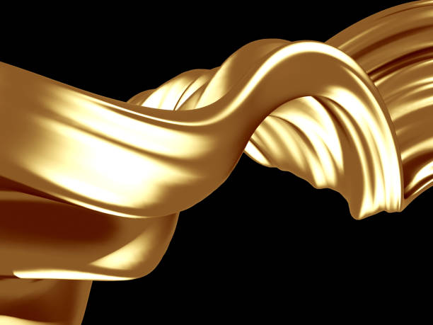 istock Golden beautiful fluid spash background 1176941411