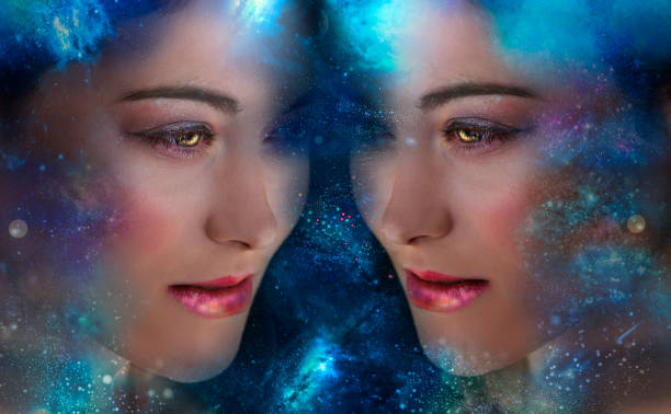 istock Cosmic twins in the blue universe 1176947409