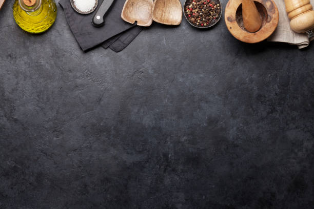 istock Cooking utensils and spices 1176952439