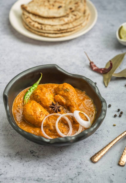 Muglai Labadar Chicken Authentic Indian Chicken Curry served in a bowl for lunch karahi stock pictures, royalty-free photos & images