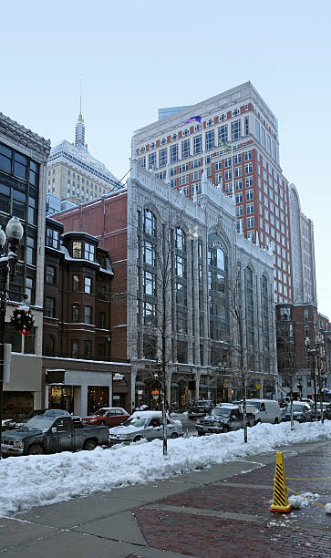 istock Boston city view at winter time 117695642