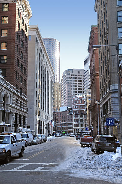 istock Boston street scenery at winter time 117695662