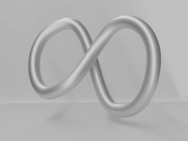 istock Infinity symbol with metal color 1176957177