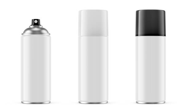 istock White spray paint metal cans isolated on white 1176960877