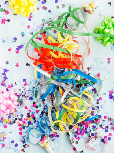 istock Colorful party background with confetti. 1176964204