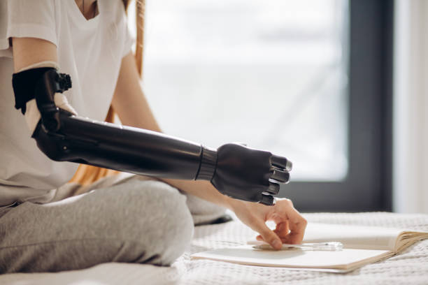 istock girl adapts a new life with a new limb 1176972175