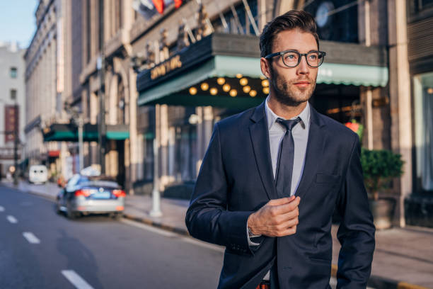 istock Young businessman on the street 1176975540