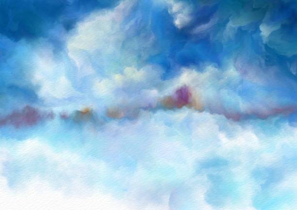 istock winter rural landscape in the style of impressionism 1176976639
