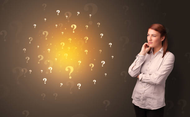 istock Person standing with exclamation sign concept 1176977794