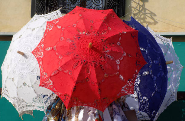 istock Elegant lace women's umbrellas 1176980166
