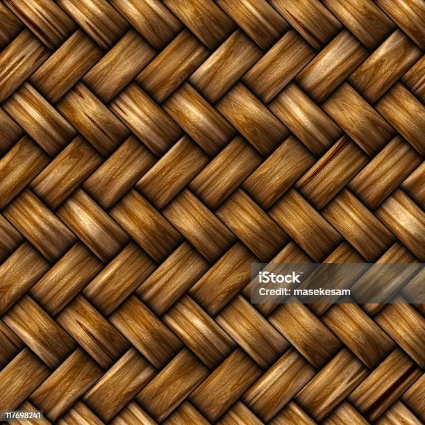 Seamless Rattan Weave Background Stock Photo - Download Image Now - Backgrounds, Brown, Close-up