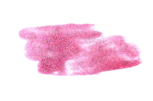 istock Abstract watercolor stripes on white background. Isolated. Hand-drawn background. Aquarelle brush stains on paper. Pink glitters color. 1176986175