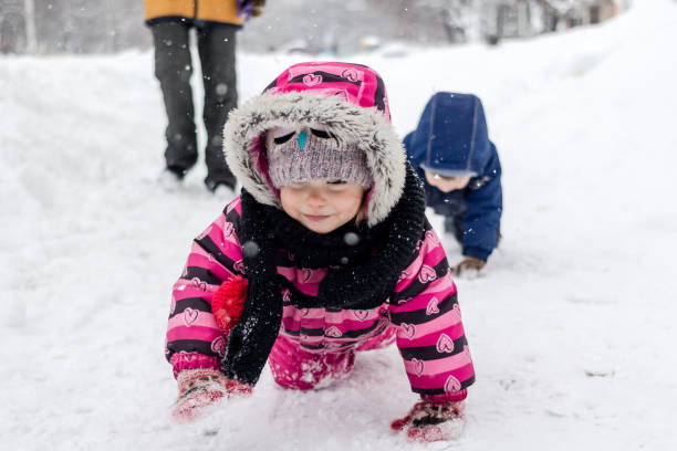istock Little girl at winter. 1176987472